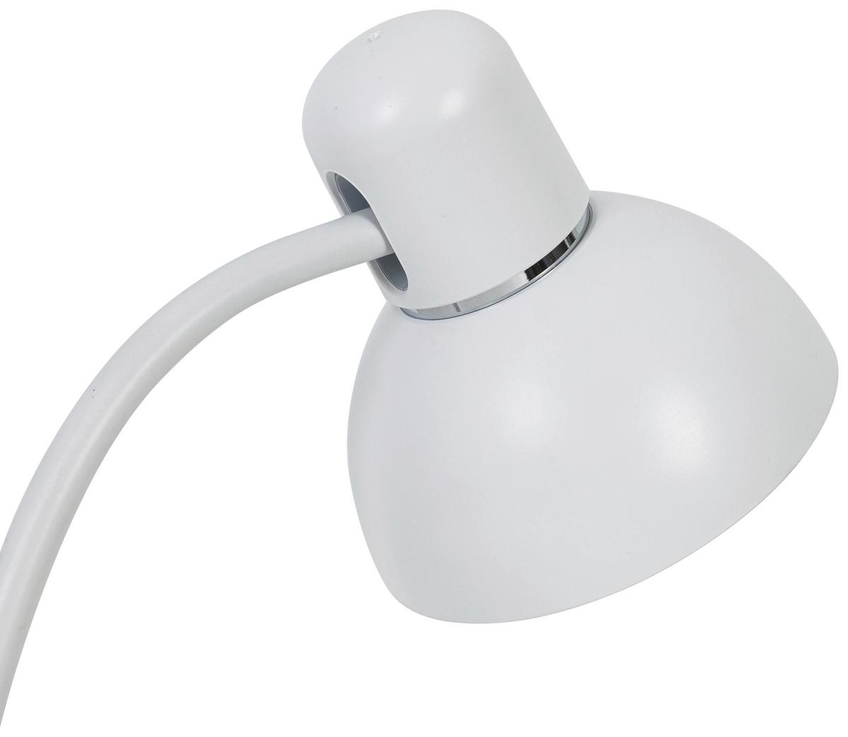 Led-schreibtischleuchte Luana - Chromfarben/Weiß, MODERN, Kunststoff (23,9/16,4/46,7cm) - Luca Bessoni