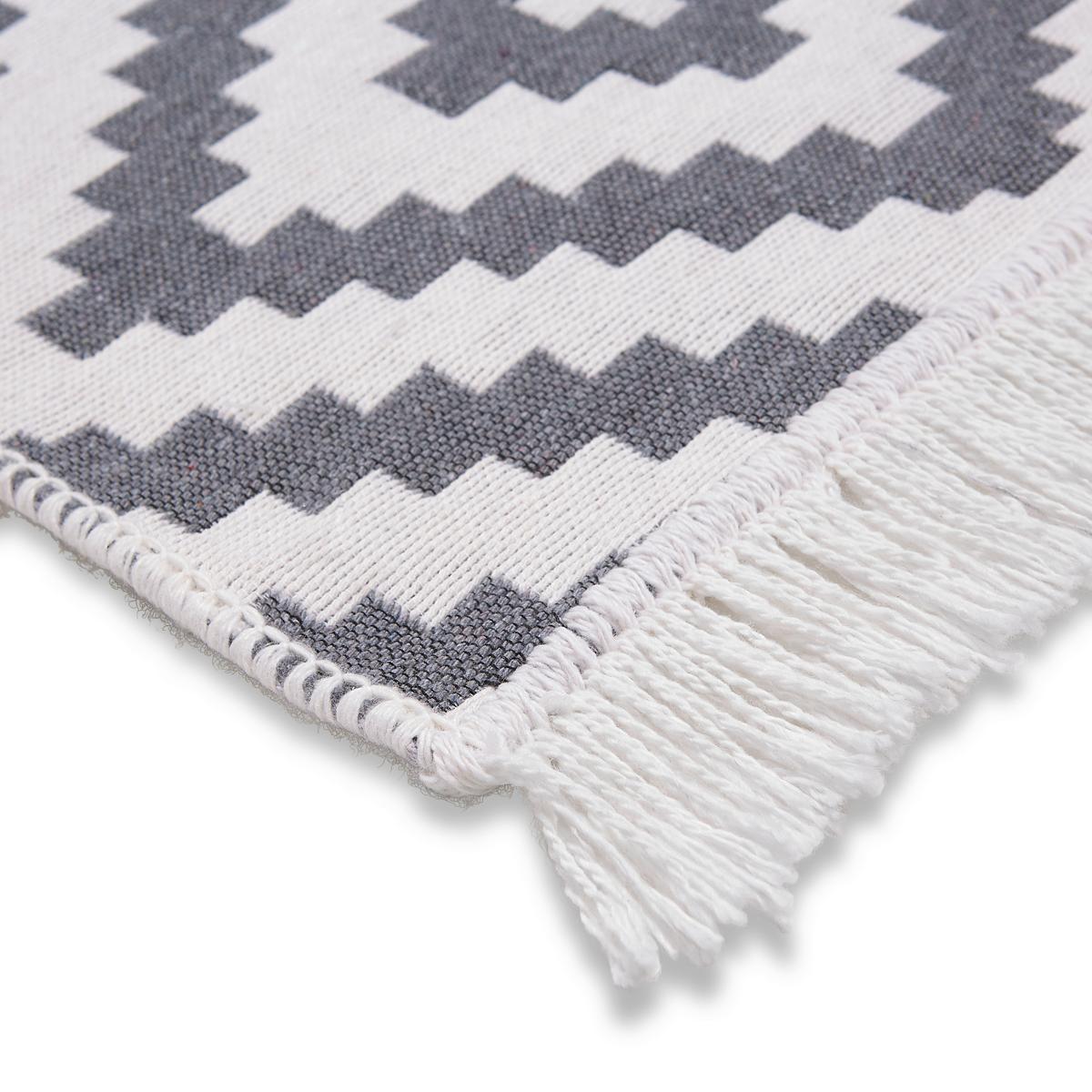 RUČNĚ TKANÝ KOBEREC Inaya 2, 120/170cm - bílá/antracitová, Moderní, textil (120/170cm) - Mömax