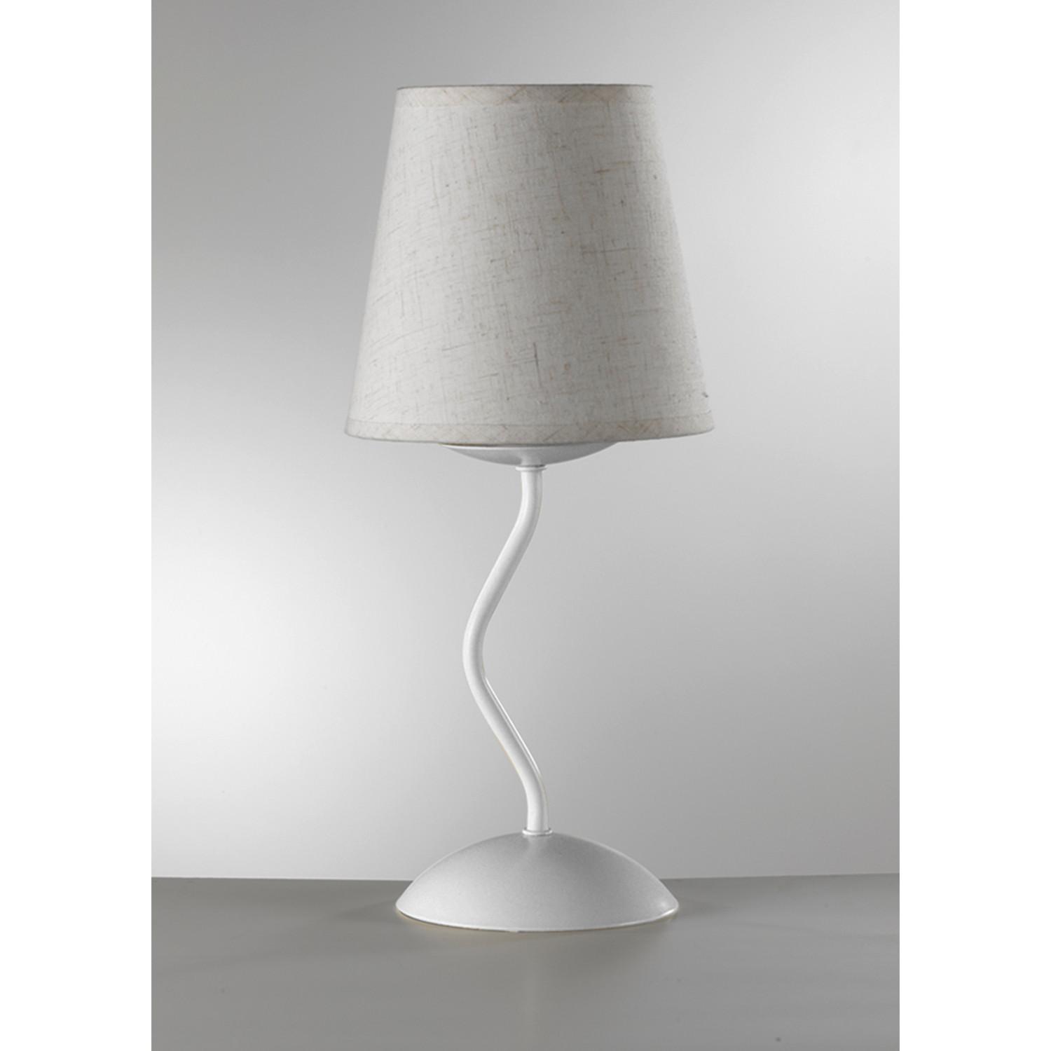 Nachttischleuchte 4821/Lb - Weiß, KONVENTIONELL, Metall (16/37cm)