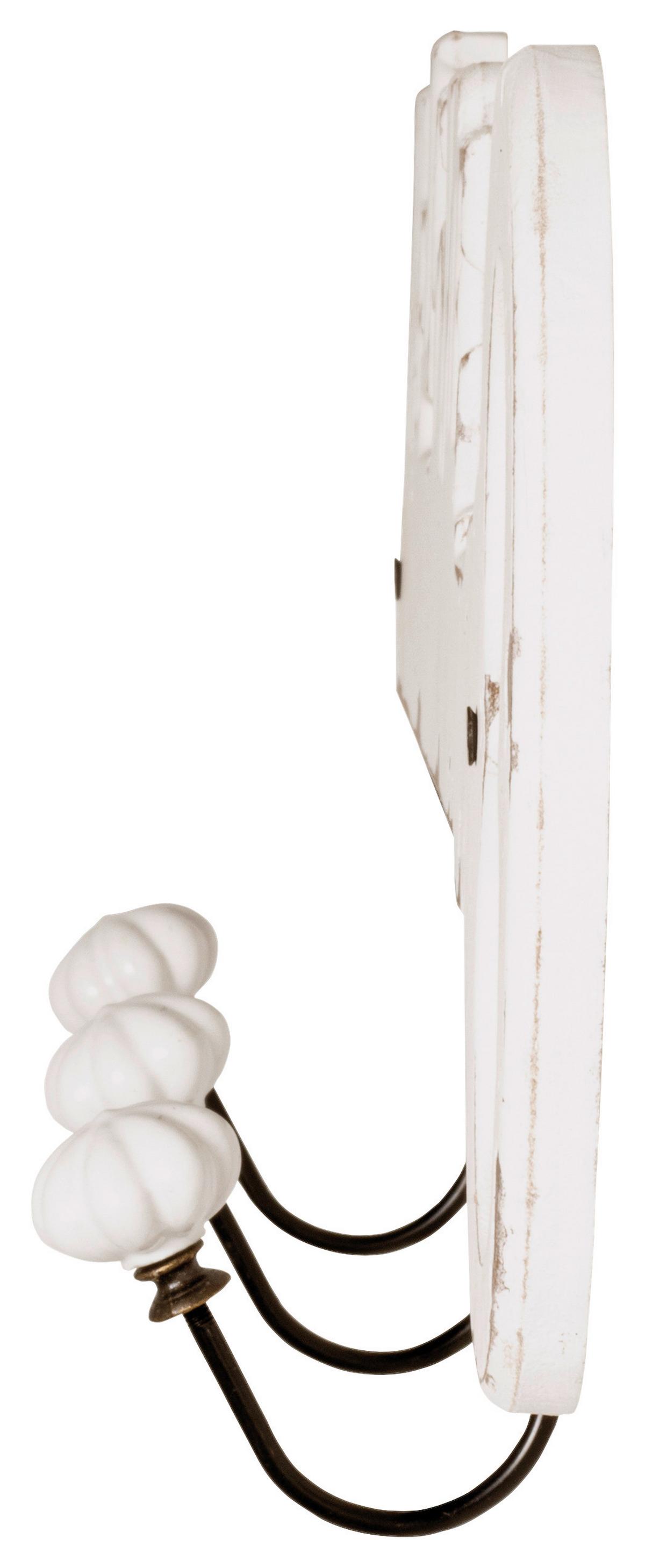 Hakenleiste Welcome - Weiß, MODERN, Holzwerkstoff (50/22/7cm)