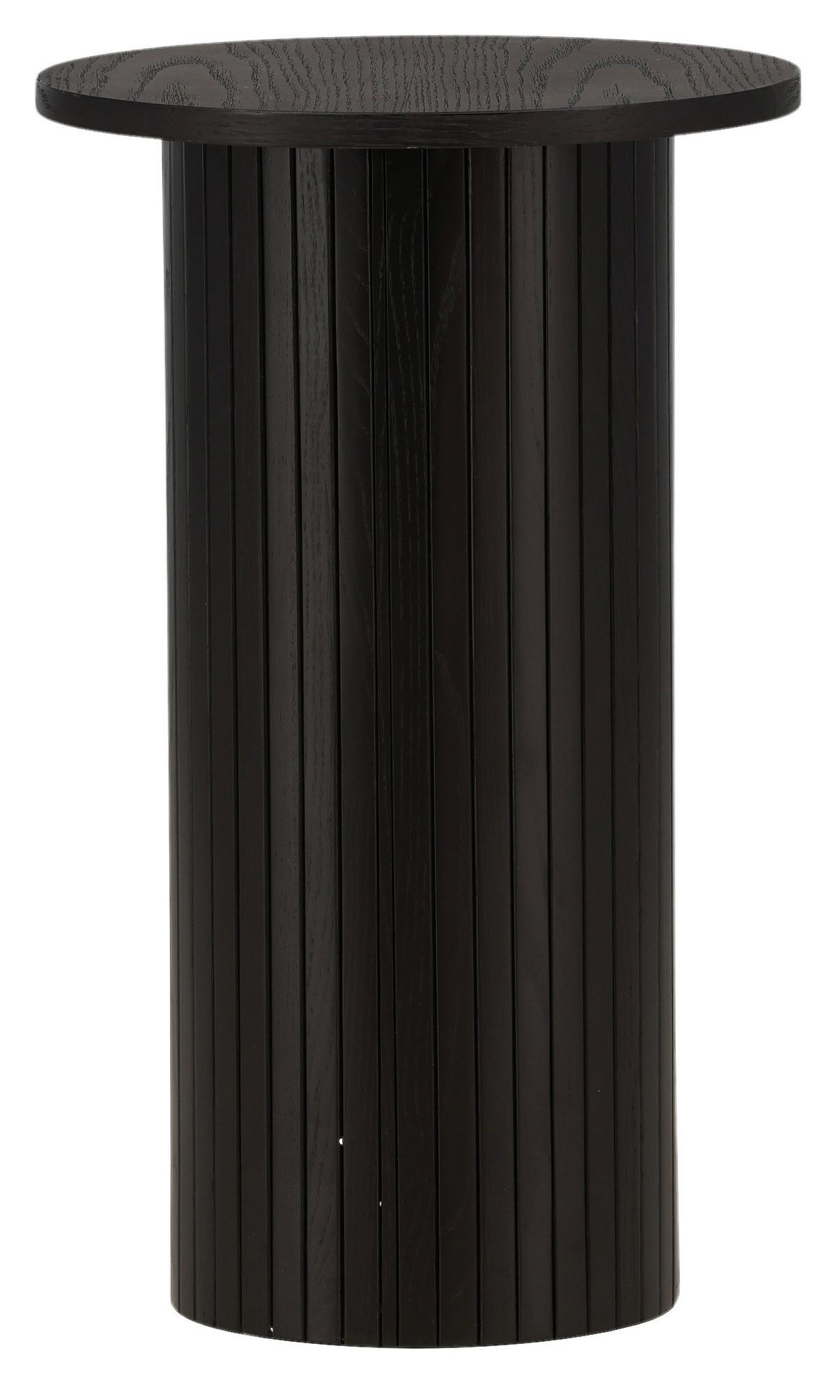 Beistelltisch Bianca - Schwarz, Design, Holzwerkstoff (40/40/65cm) - Livetastic