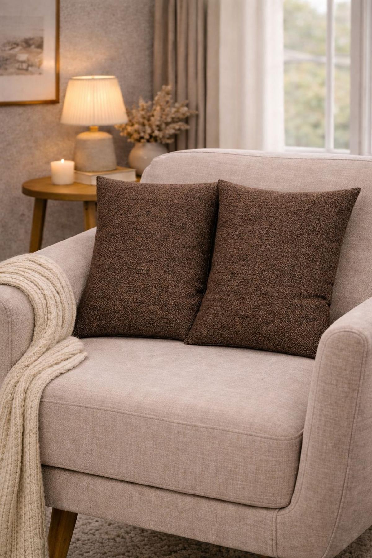 ZIERKISSEN Braun 40x40 cm - Braun, Basics, Textil (40/40cm)