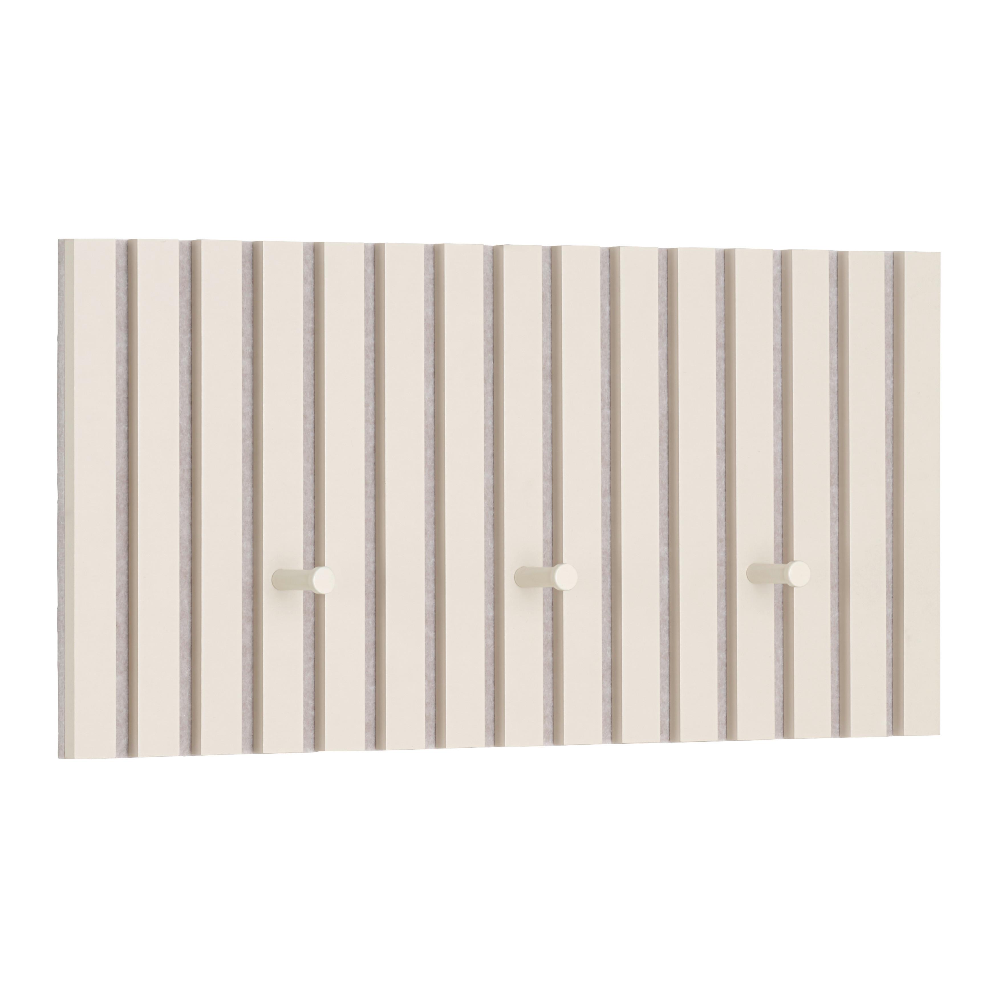 Vešiaková lišta GRACE piesková - piesková, Modern, kompozitné drevo/textil (60/30/7,5cm) - Mömax