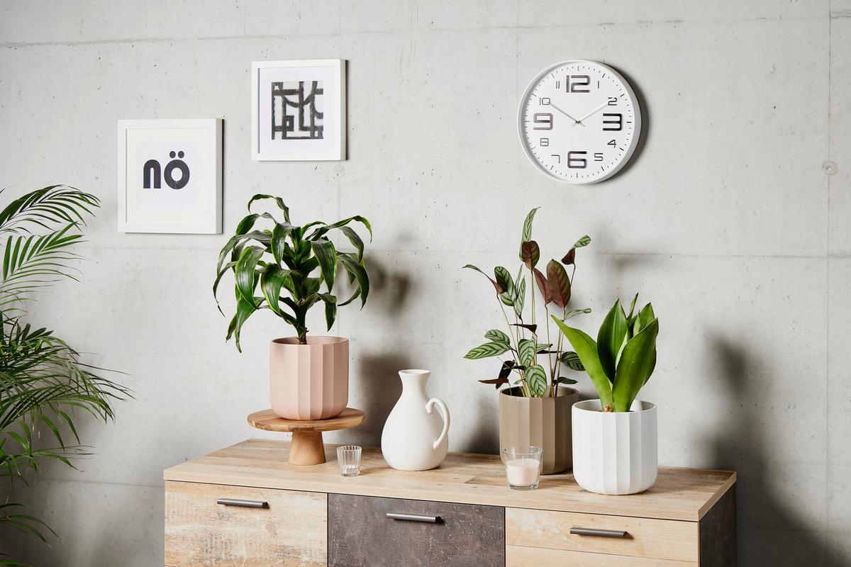 Falióra Aresi - fekete/fehér, Design, műanyag/Üveg (30/4cm) - Luca Bessoni