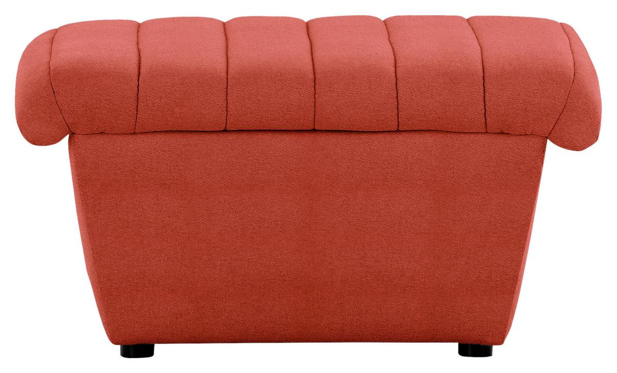 Hocker Looks Viii - Schwarz/Orange, Design, Textil (74/43/85cm) - LOOKS by W.Joop
