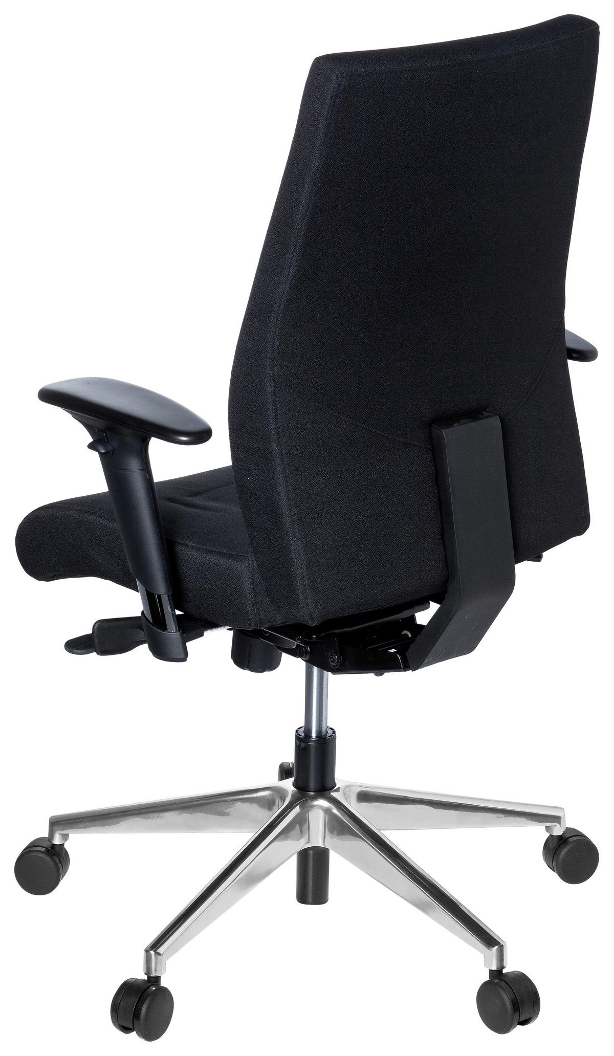 Drehstuhl Pro-Tec 250 Schwarz - Alufarben/Schwarz, MODERN, Kunststoff/Textil (57/116/51cm) - MID.YOU