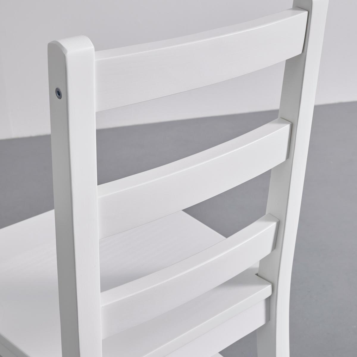 Stolová súprava Matias biela - biela, Modern, drevo (75/73/75cm) - Bessagi Home