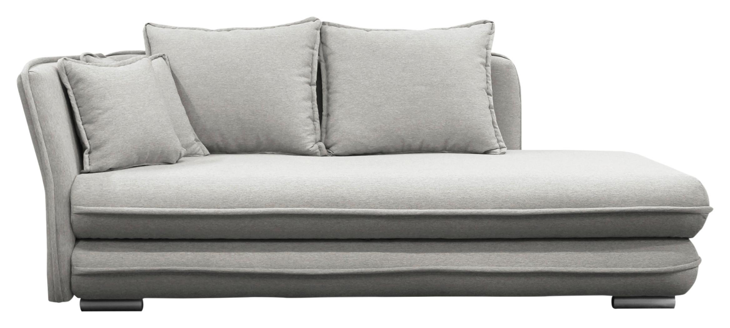 Relaxliege Latte L: 107 Cm Beige Mit Bettkasten - Beige/Silberfarben, Design, Textil (107/84/99/224cm) - MID.YOU
