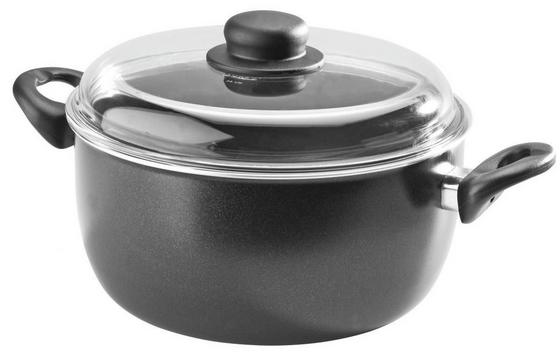 Praktischer Fleischtopf in Schwarz Schwarzer Fleischtopf