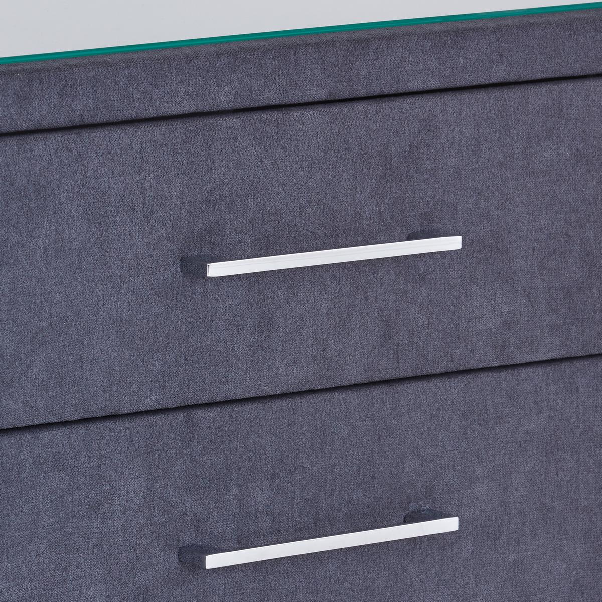 Nachtkästchen Kleopatra - Anthrazit, KONVENTIONELL, Holzwerkstoff/Kunststoff (56/60/41cm) - Ondega