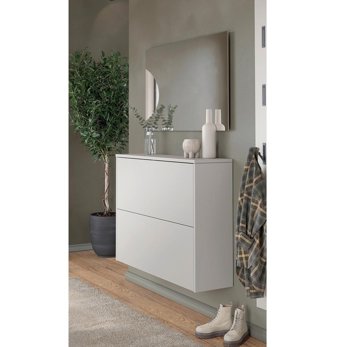 Garderobe Gw-Binetto 2-Teilig Eichefarben/Beige B: 99 cm - Eichefarben/Beige, Design, Holzwerkstoff (99/200/27cm) - Livetastic