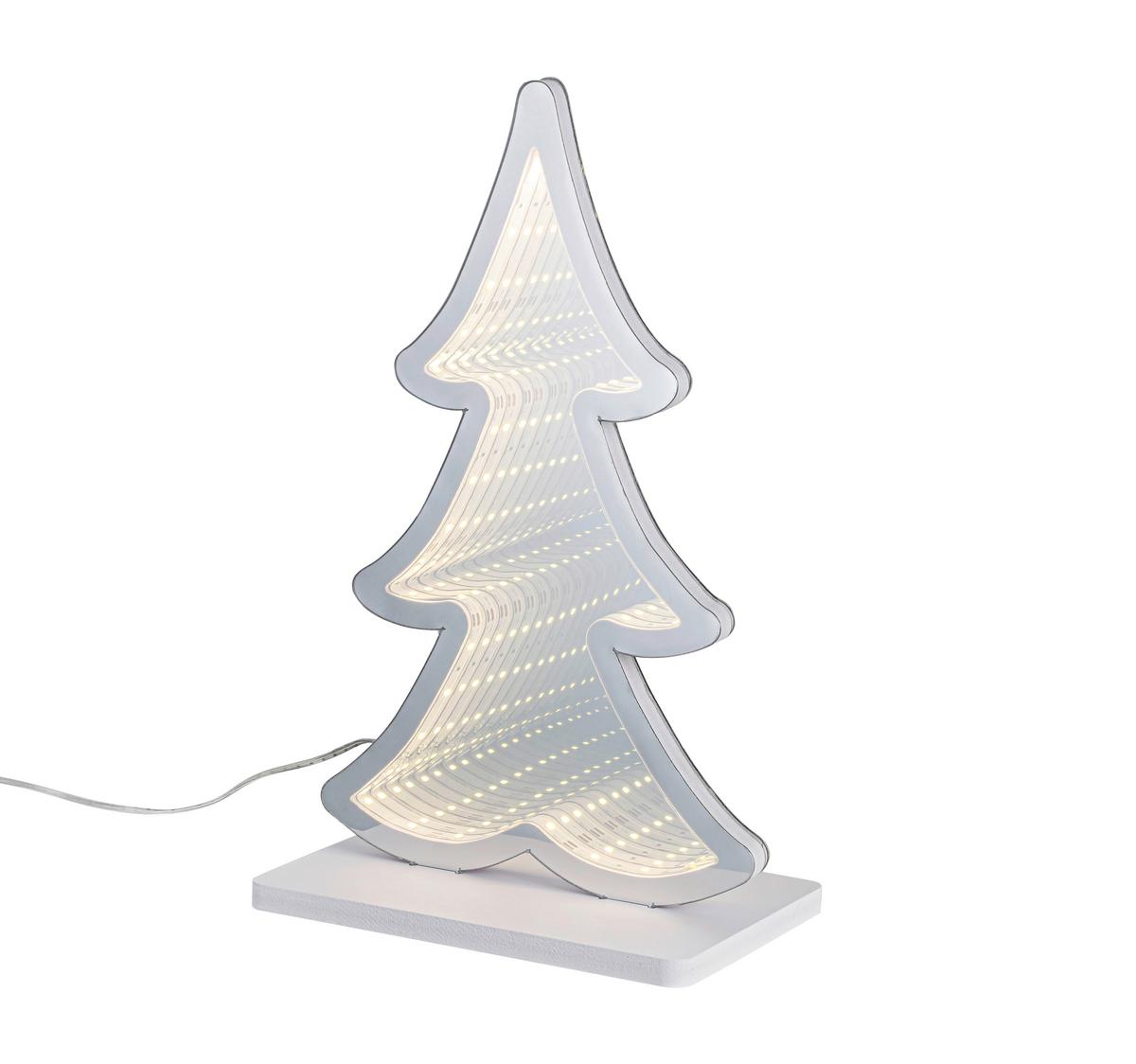 Led-dekoleuchte Tree - Chromfarben/Weiß, Basics, Kunststoff (18/12/30cm) - James Wood