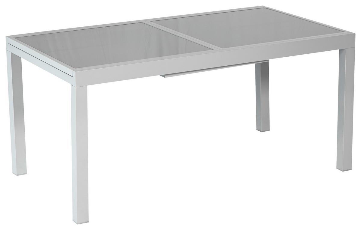 Gartenset Carrara - Silberfarben/Schwarz, MODERN, Textil/Metall - Gardenson