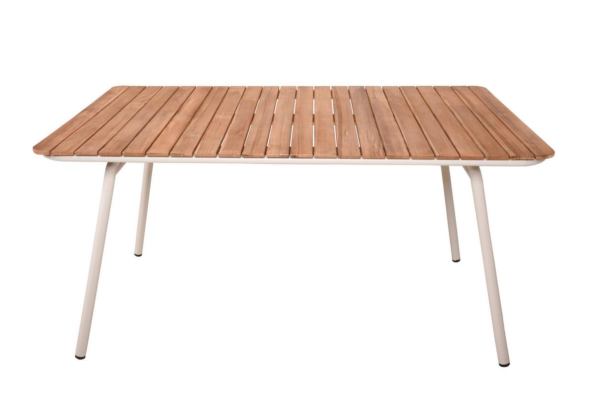 Gartentisch Carmel - Braun, Basics, Holz/Metall (150/90/74cm) - Gardenson