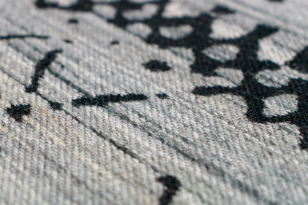 Flachwebteppich Grau Naturfarben Phoenix 120x170 cm - Naturfarben/Grau, KONVENTIONELL, Textil (120/170cm) - Kayoom