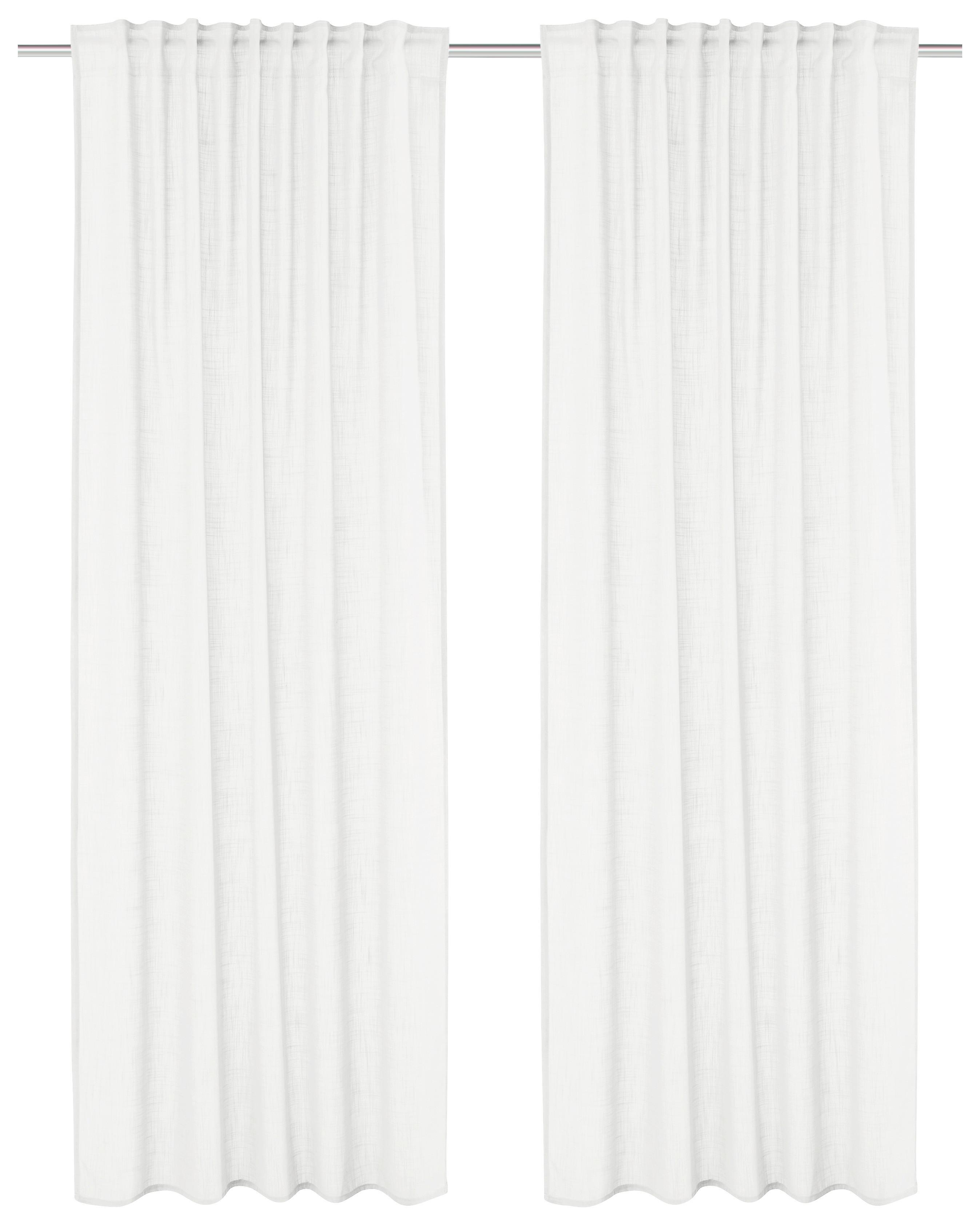 FERTIGVORHANG SOFTY 2ER SET - Weiß, Basics, Textil (140/245cm)