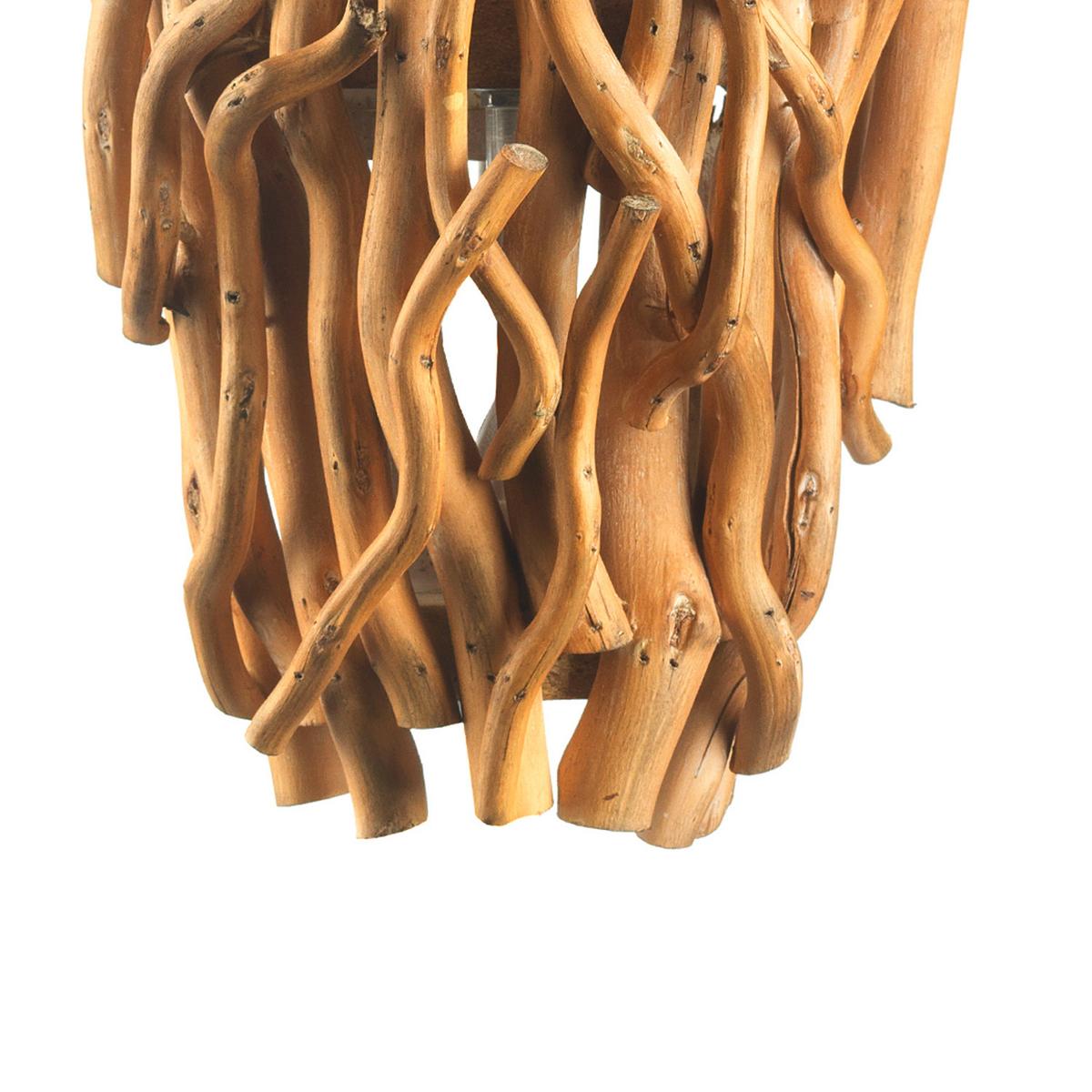 Wandleuchte 4899/ap - Akaziefarben, Natur, Holz/Metall (24/15/46cm)