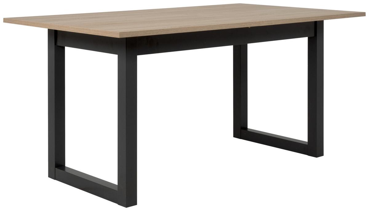 Esstisch ausziehbar Denver 160x200x90 cm Eiche Dekor - Anthrazit/Sonoma Eiche, Natur, Holzwerkstoff (160/90/75cm) - MID.YOU