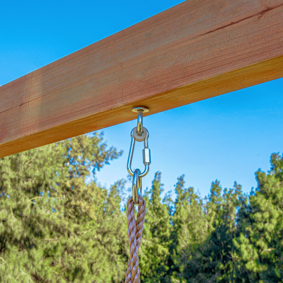 Spielturm mit Rutsche Lila - Anthrazit/Lila, Basics, Holz/Kunststoff (482/500/338cm) - Ambia Garden
