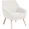Polstersessel Mit Armlehnen Alegro Velours Creme - Buchefarben/Creme, Design, Textil (67/81/71cm) - Max Winzer