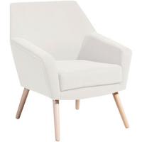Polstersessel Mit Armlehnen Alegro Velours Creme - Buchefarben/Creme, Design, Textil (67/81/71cm) - Max Winzer