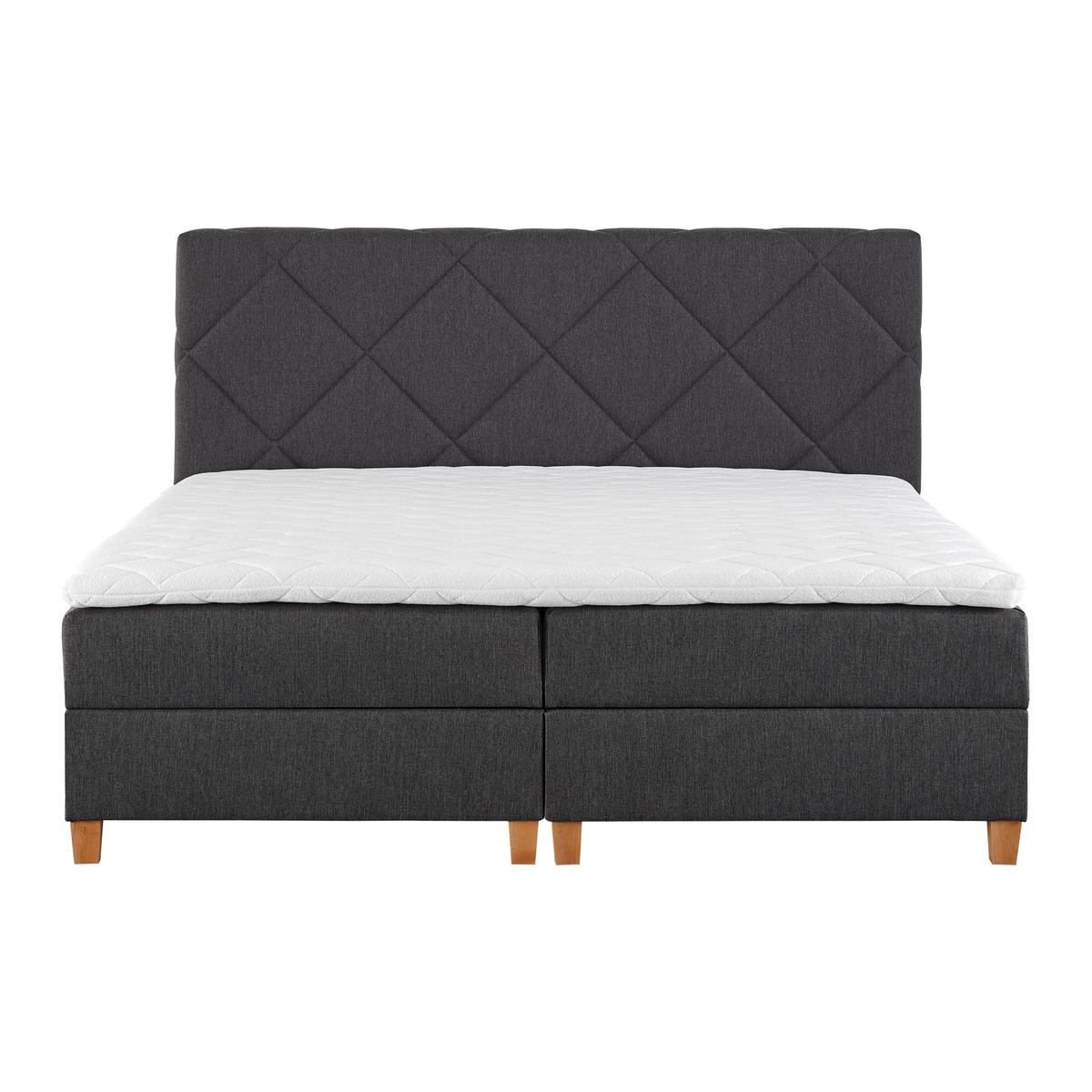 Americká posteľ MARCELLO, 180x200, tmavosivá - sivá/farba jelše, Modern, drevo/kompozitné drevo (180/200cm) - Bessagi Home