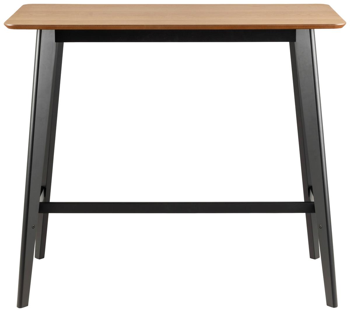 Barový stůl ROXBY - černá/barvy dubu, Trend, dřevo/kompozitní dřevo (120/105/60cm) - MID.YOU