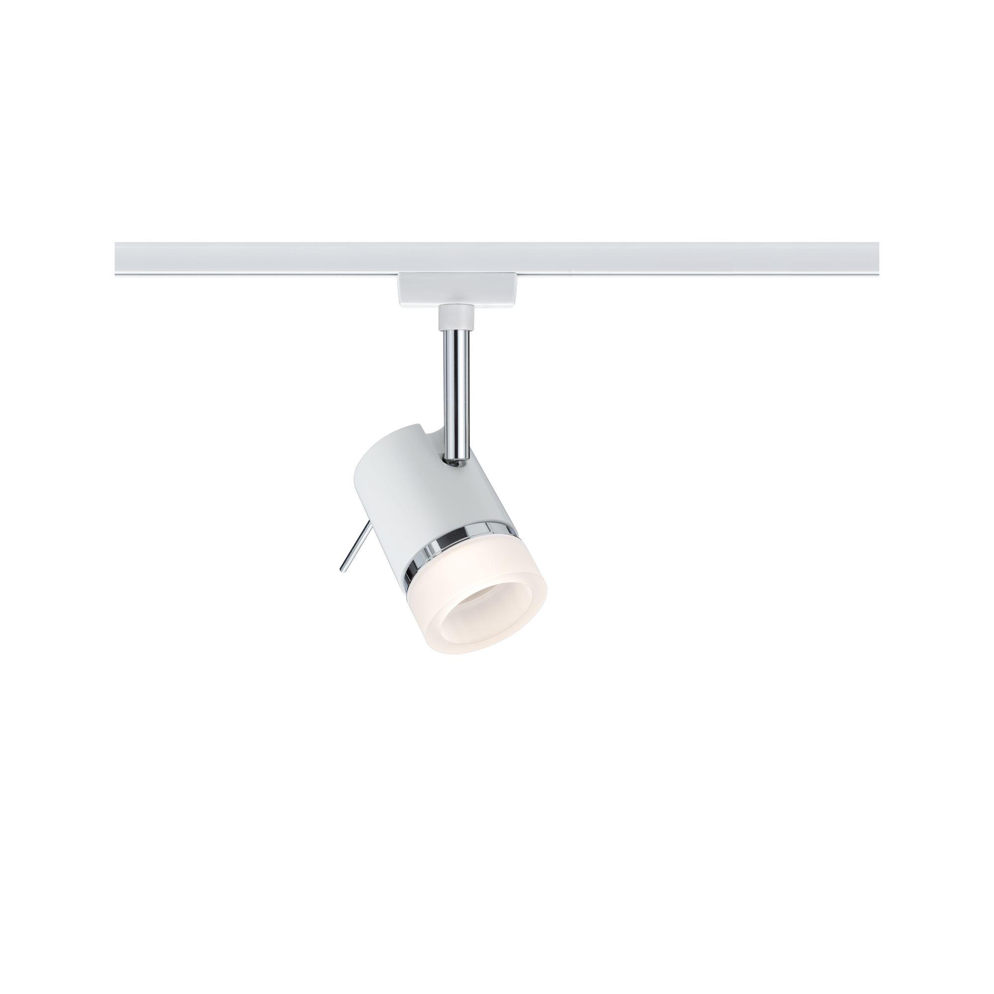 Schienensystem Urail Strahler 95363 Spotkopf Schwenkbar - Chromfarben/Weiß, Design, Metall (10/15cm) - Paulmann