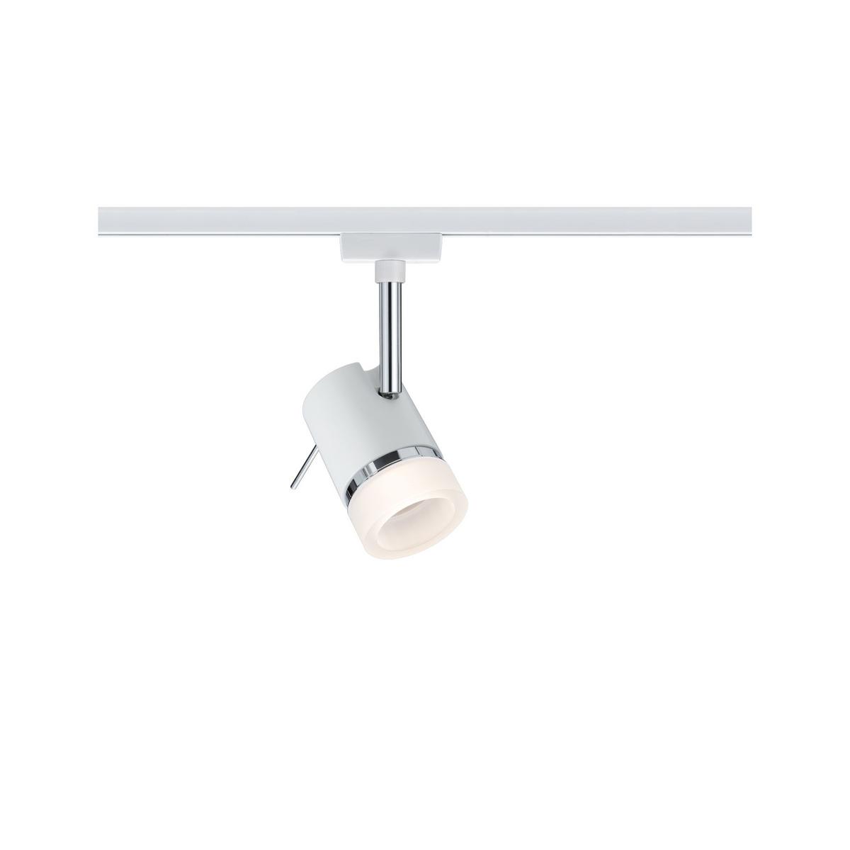 Schienensystem Urail Strahler 95363 Spotkopf Schwenkbar - Chromfarben/Weiß, Design, Metall (10/15cm) - Paulmann