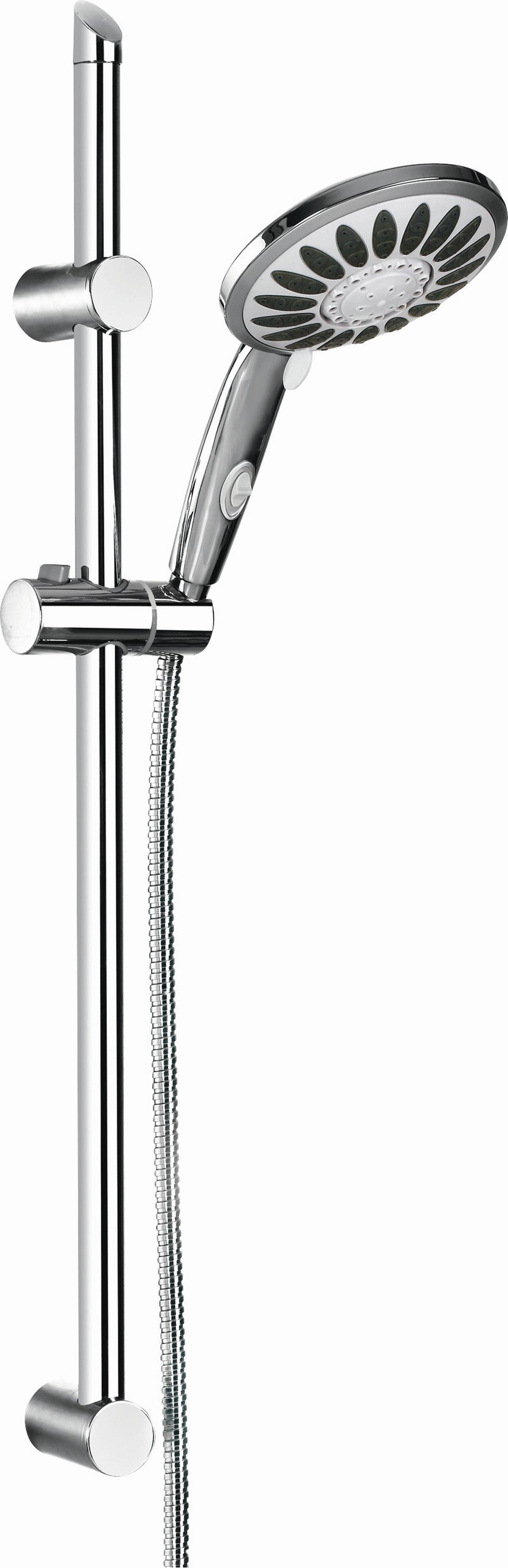 SPRCHOVÁ SADA FLORENZ STANGENSET -SB- - barvy chromu, kov/plast (10.5/70/18cm)