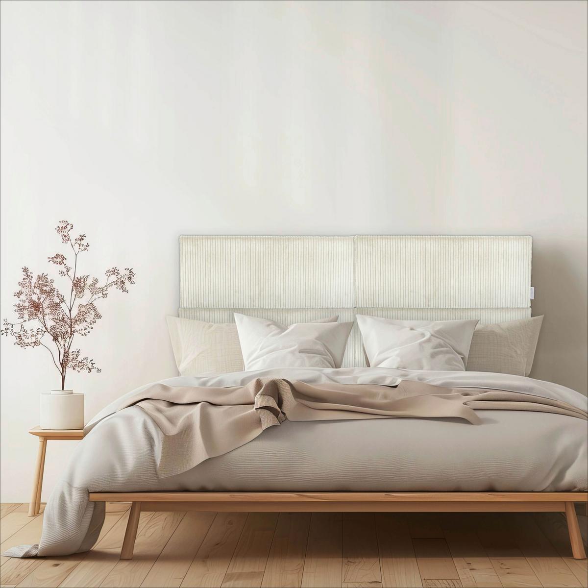 POLSTERPANEEL WANDKISSEN VANILLE - Creme, Basics, Kunststoff/Textil (75/30/5cm)