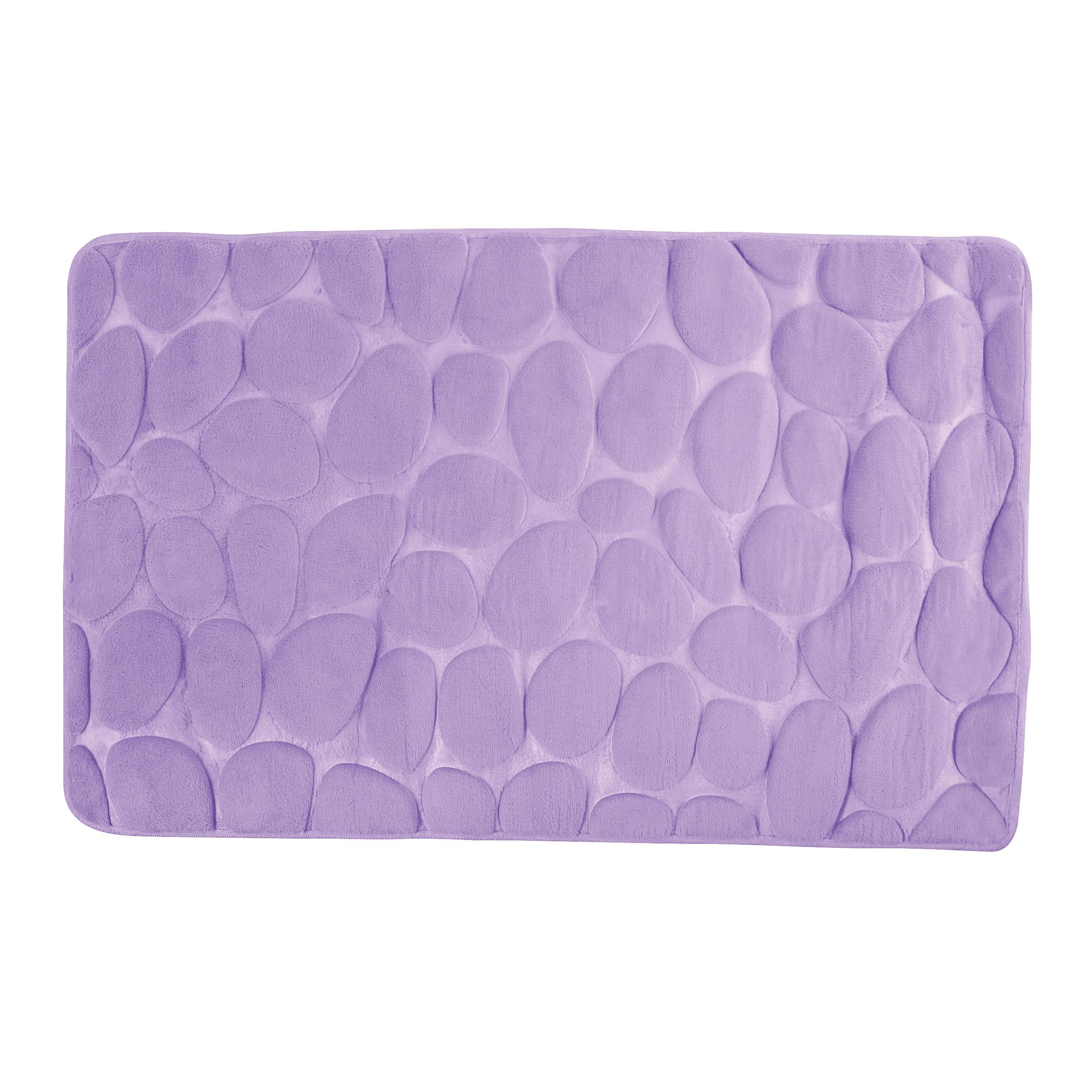 BADEMATTE GALETS LILA - Lila, Basics, Textil (50/80cm) - MSV