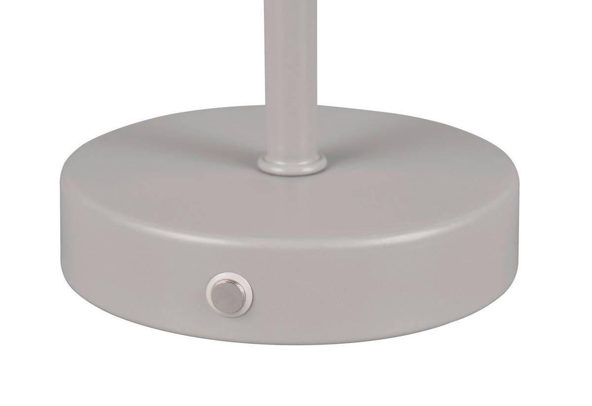 Akku-Tischleuchte R59151177 Jeff - Grau, Basics, Metall (12,6/30cm)