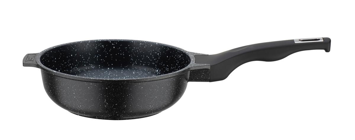 Pfanne Titanium Granitadvanced Aluminiumguss, Schwarz - Schwarz, Basics, Metall (20cm) - GSW