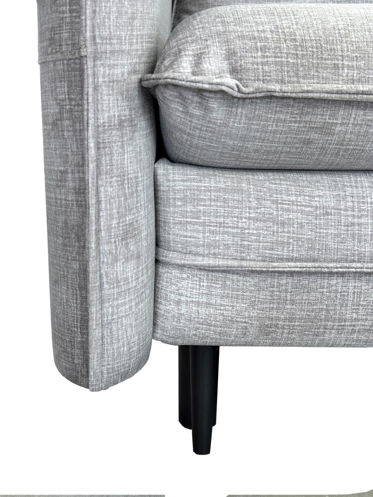 3-sitzer-sofa Mit Schlaffunktion Melody B: 216cm - Schwarz/Grau, Design, Textil (216/96/102cm) - MID.YOU