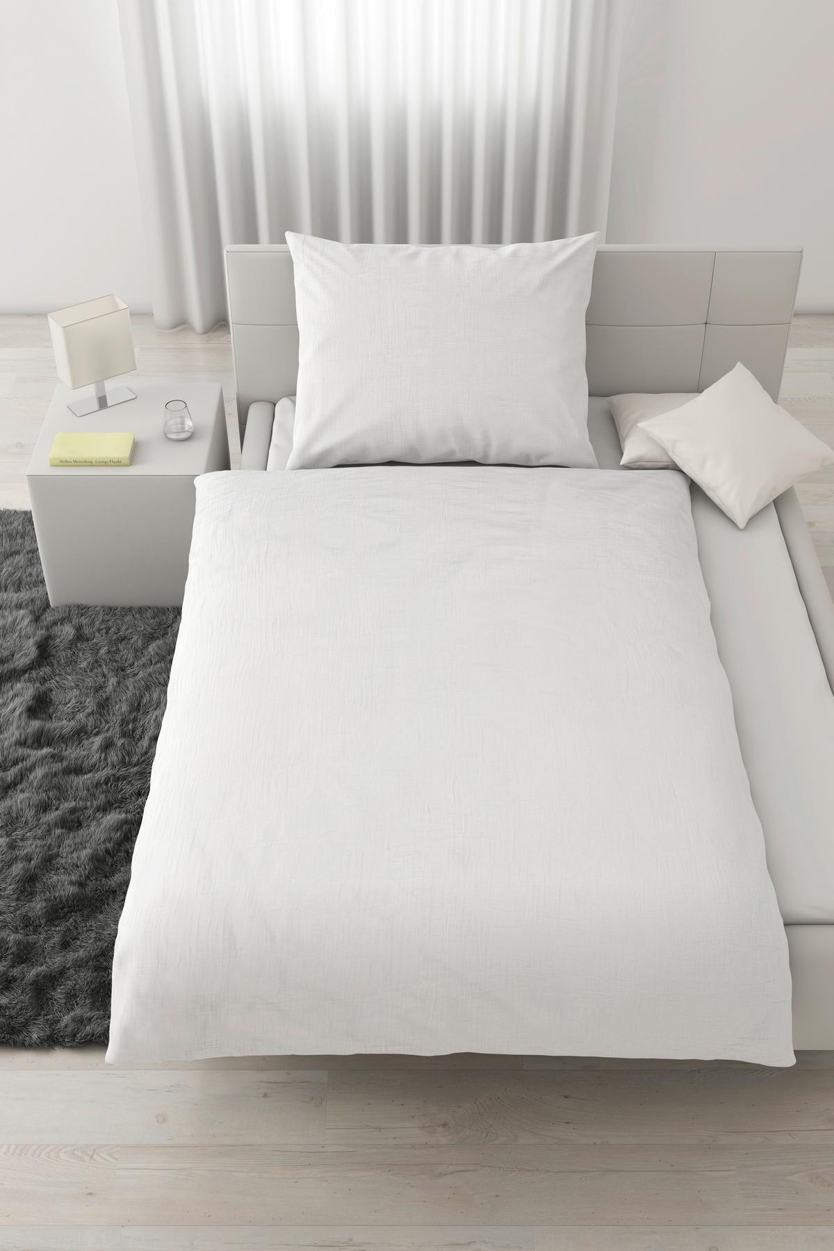 Povlečení Melania, 140/200cm, bílá - bílá, Lifestyle, textil (140/200cm) - Modern Living