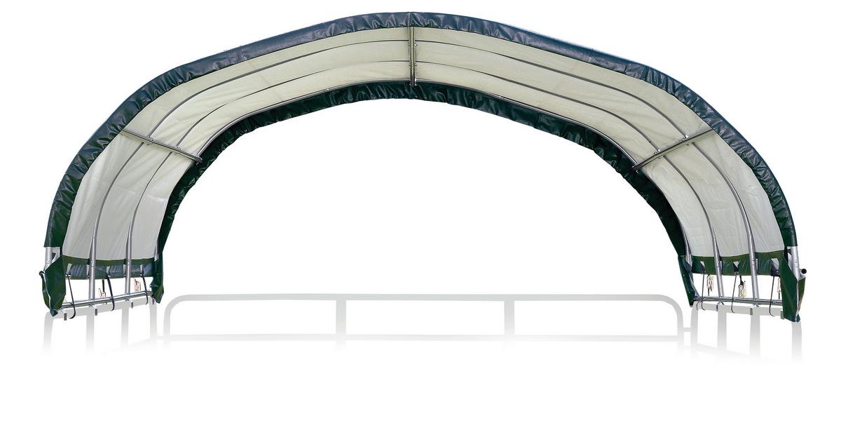 Zeltgarage Shelterlogic - Dunkelgrün, Basics, Kunststoff (370/370/170cm)