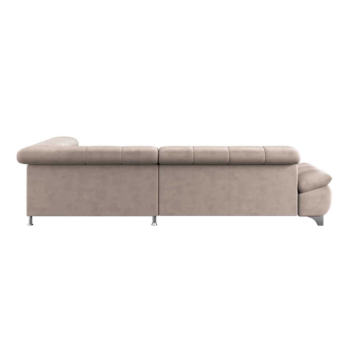 Ecksofa Gemini Grau, B; 312cm - Chromfarben/Beige, KONVENTIONELL, Textil (312/234cm)