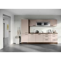 Küchenblock Ip1200 - Eiche dunkel/Cappuccino, Design, Holzwerkstoff (300cm) - Impuls