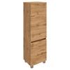 Midischrank Pienza B: 40 cm Eiche Wotan Dekor - Silberfarben/Eiche Wotan, MODERN, Holzwerkstoff (40/133/35cm) - Held