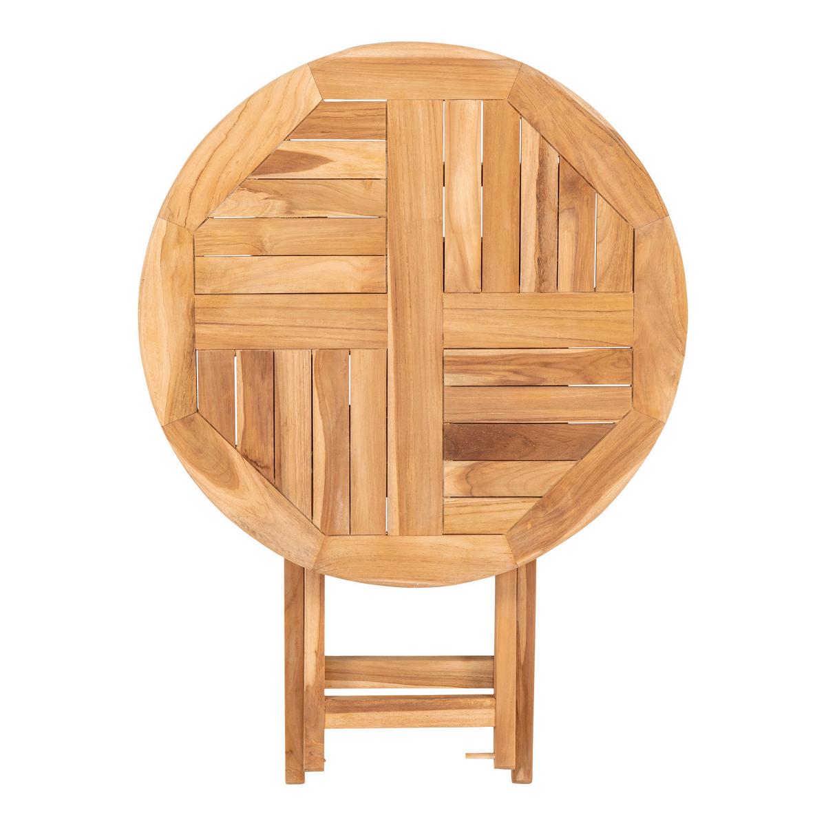 GARTENTISCH Oviedo Braun B: 70 cm - Braun, MODERN, Holz (70/70/75cm) - Gardenson