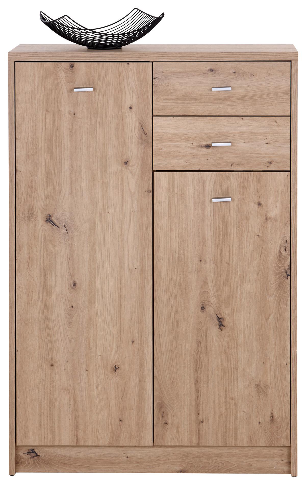 Kommode Verstellbar 74 Cm 4-You New Eichenfarbe Artisan - Eiche Artisan, MODERN, Holzwerkstoff (74/111,4/34,6cm)