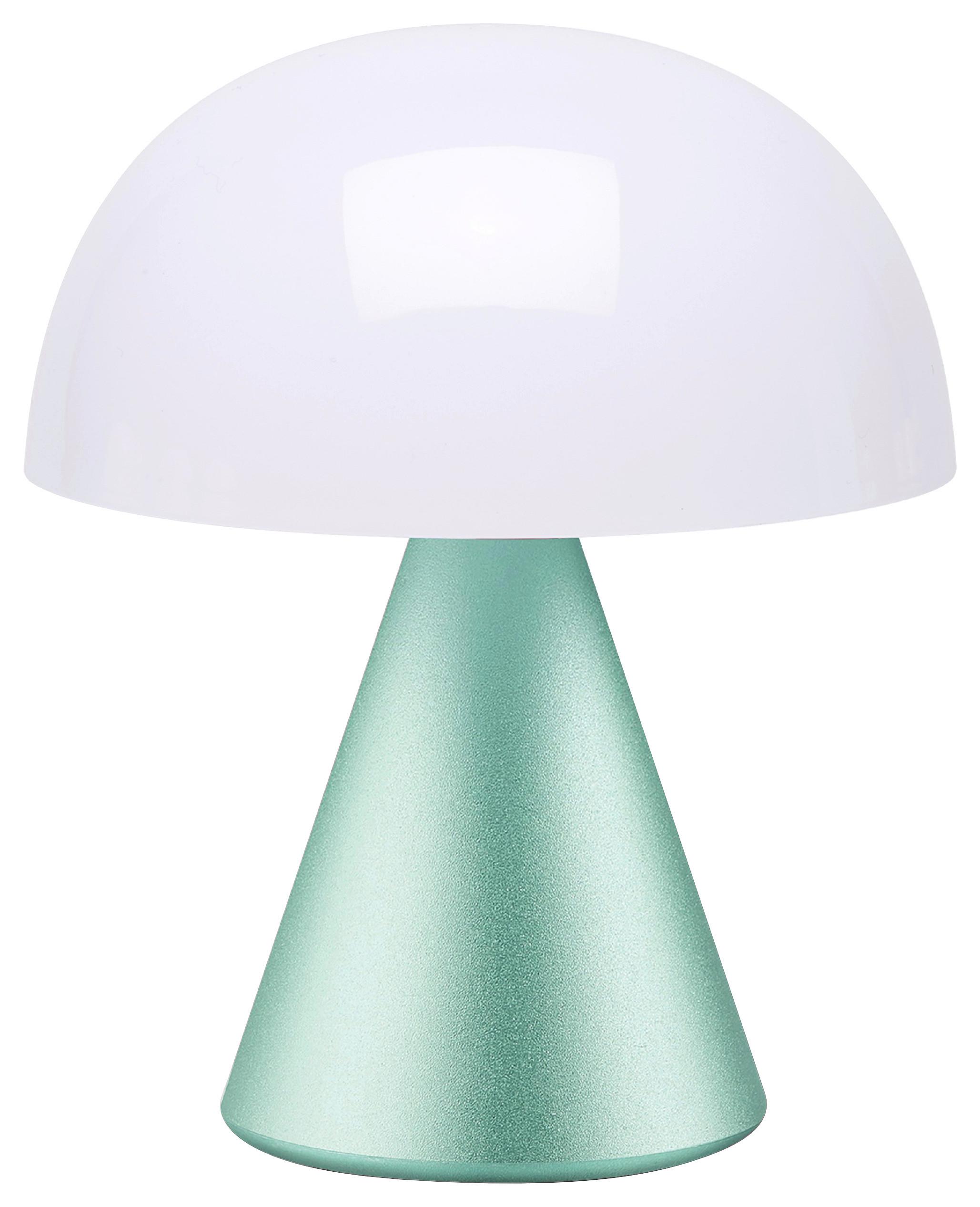 Akku-tischleuchte Lexon Mina M - Mintgrün, Design, Kunststoff/Metall (9.2/11/9.2cm)