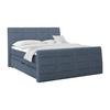 Boxspringbett Libra - Schwarz/Dunkelblau, KONVENTIONELL, Textil (180/200cm)