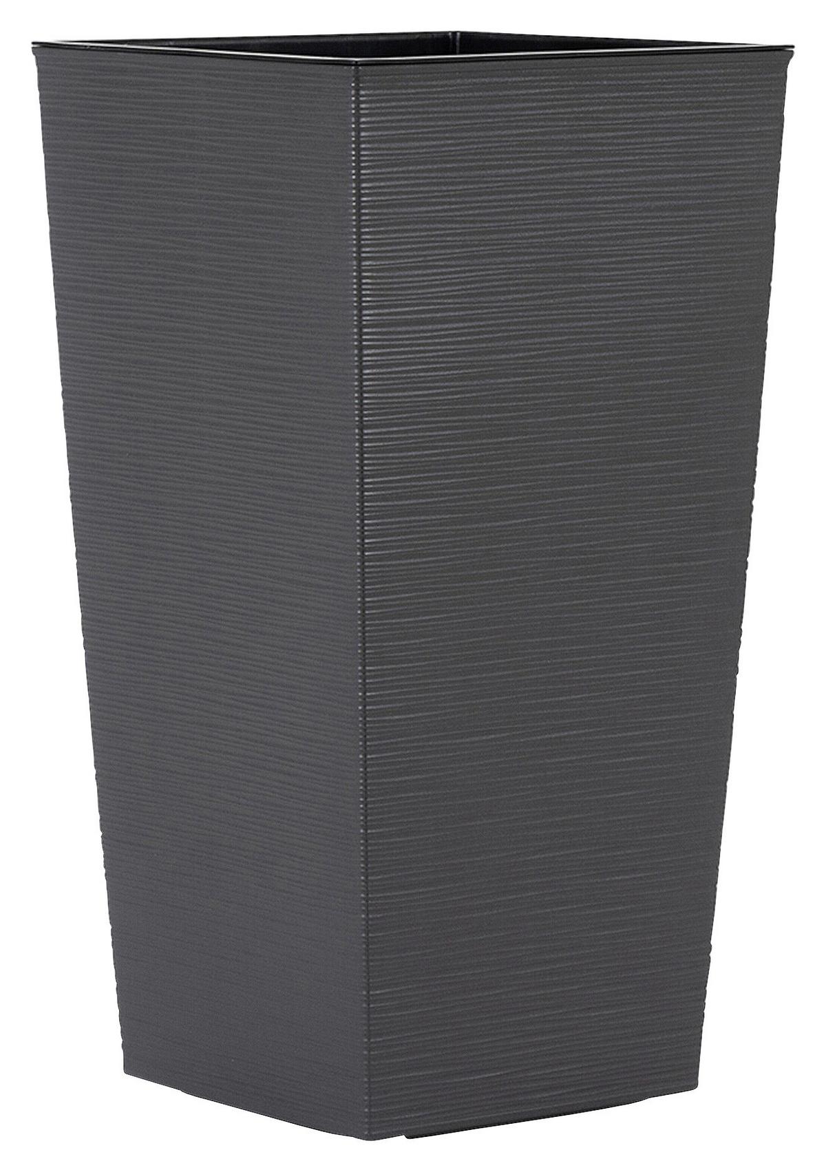 Pflanzentopf Anthrazit B: 40 cm - Anthrazit, Basics, Kunststoff (40/75/40cm) - Siena Garden