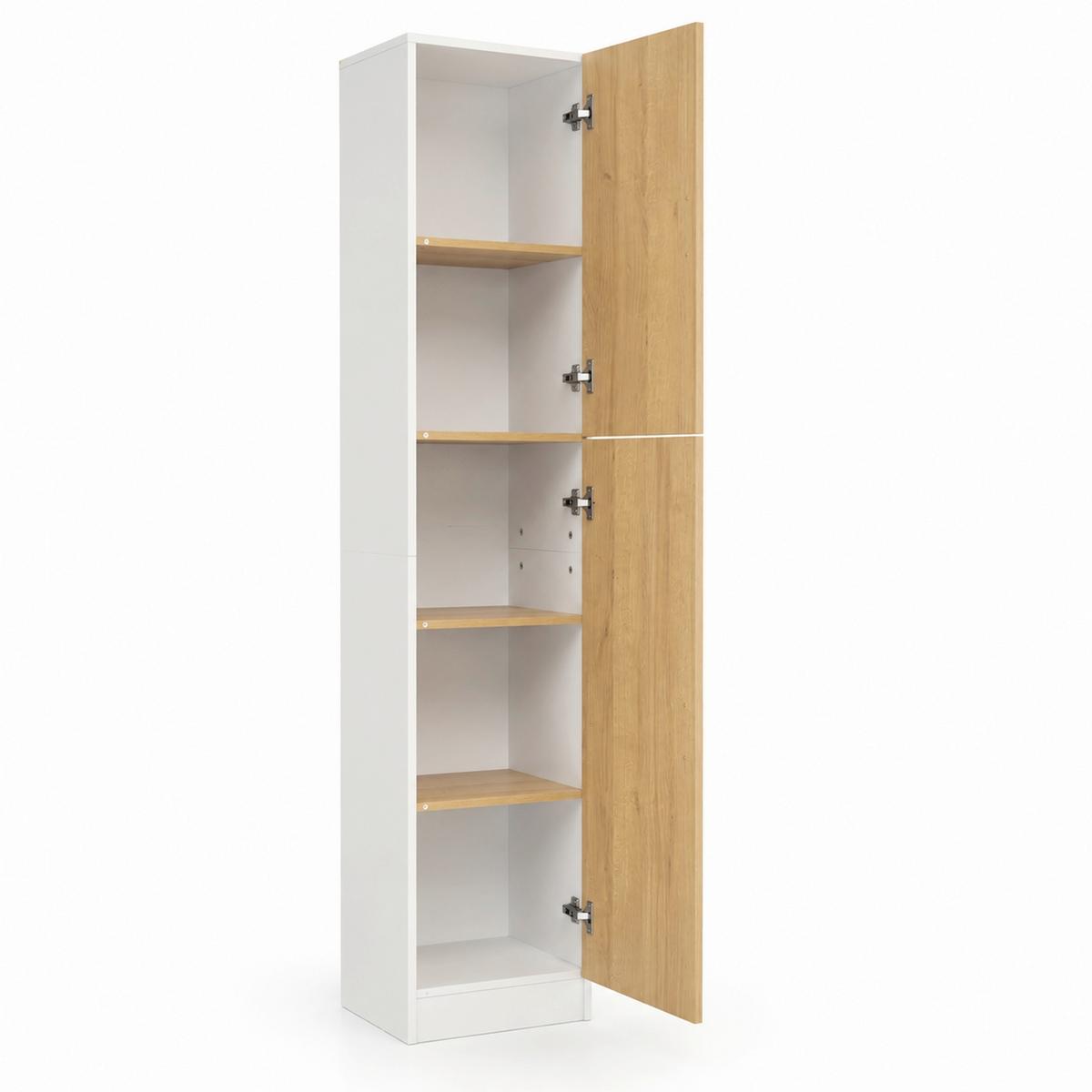 AKTENSCHRANK DILOS L - Honigeiche/Weiß, MODERN, Holzwerkstoff (38/183/32cm) - MID.YOU