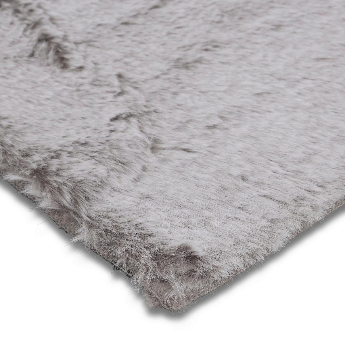 UMELÁ KOŽUŠINA Denise 2, 120/160cm, antracit - antracitová, Romantik / Landhaus, textil/kožušina (120/160cm) - Mömax