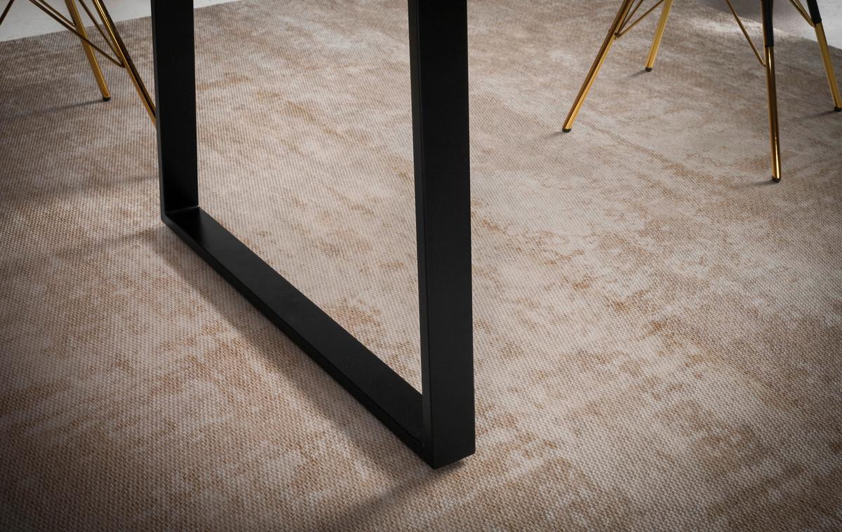 Esstisch Wl7.245 - Schwarz/Akaziefarben, MODERN, Holz/Metall (200/100/76cm) - MID.YOU