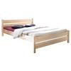 Massivholzbett 140x200 Bora Kiefer Natur - Kieferfarben, Natur, Holz (140/200cm) - MID.YOU
