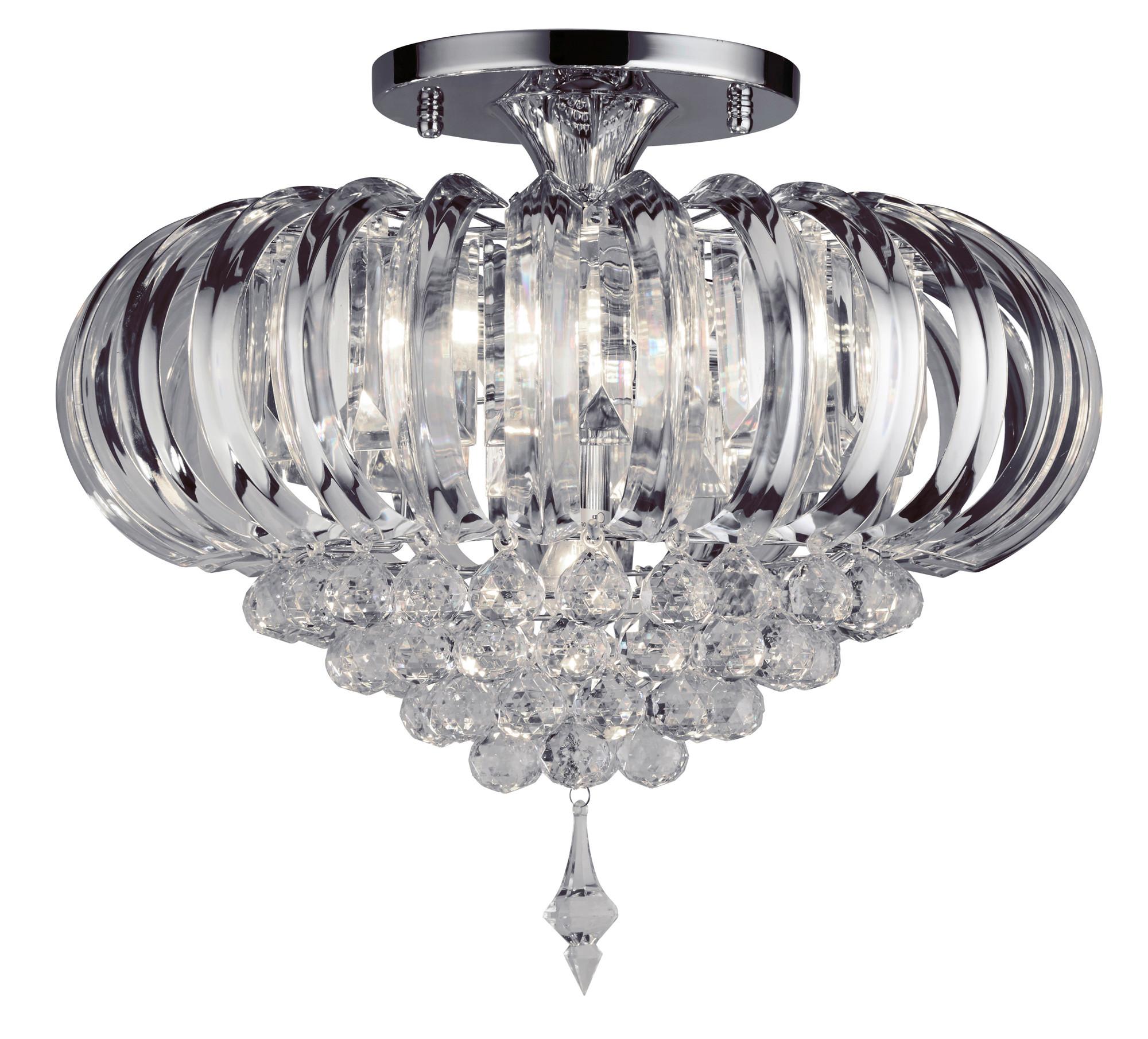 Deckenleuchte Sigma 50004cc - Chromfarben, Design, Metall (54/45cm)